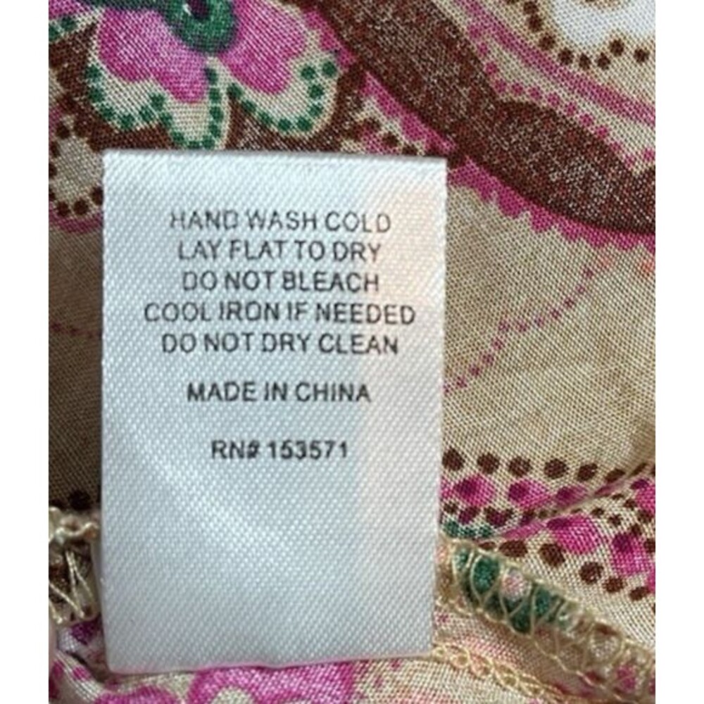 Oli & Hali NEW womens paisley balloon sleeve boho cottagecore blouse Large - Picture 6 of 12